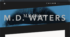 Desktop Screenshot of mdwatersauthor.com